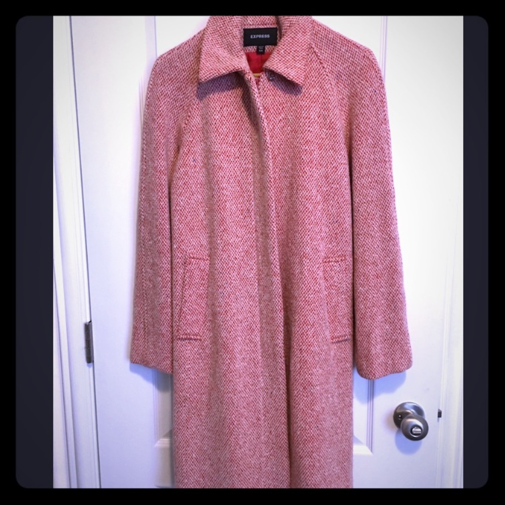 Wool pea coat trench